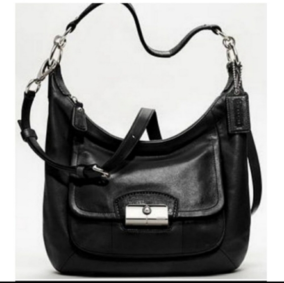 Coach Kristin Patent Leather black Hobo medium Bag - Picture 1 of 15
